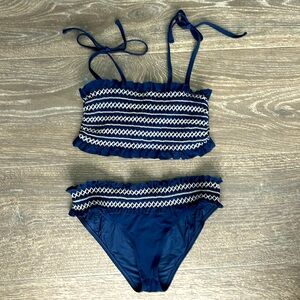 Tori Burch navy blue bikini